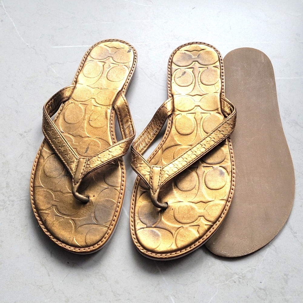 REPAIR Coach bronze Debbie sandal